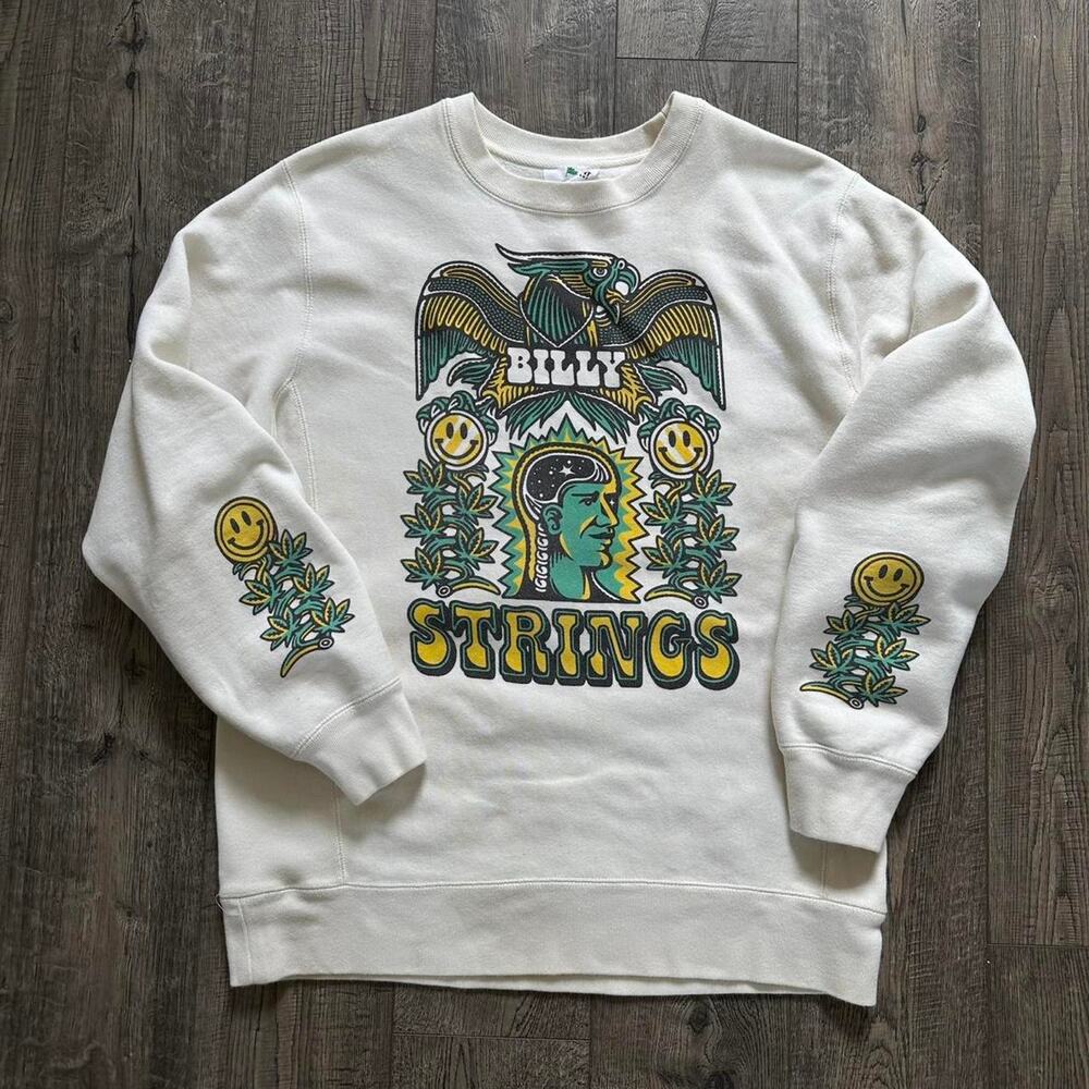Billy Strings Fall 2021 Heavy Cotton Reverse Weave Concert Tour Merch Crewneck